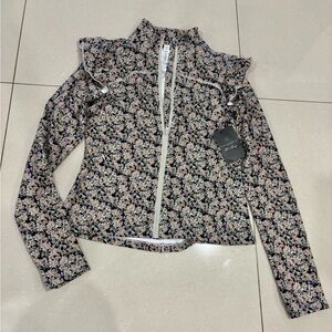 Floral Ruffle Women's Jacket